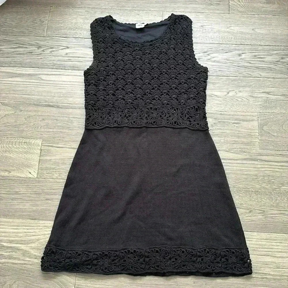 ASOS Dresses & Skirts - ASOS | 100% Cotton Black Crochet Sleeveless Dress Size 6